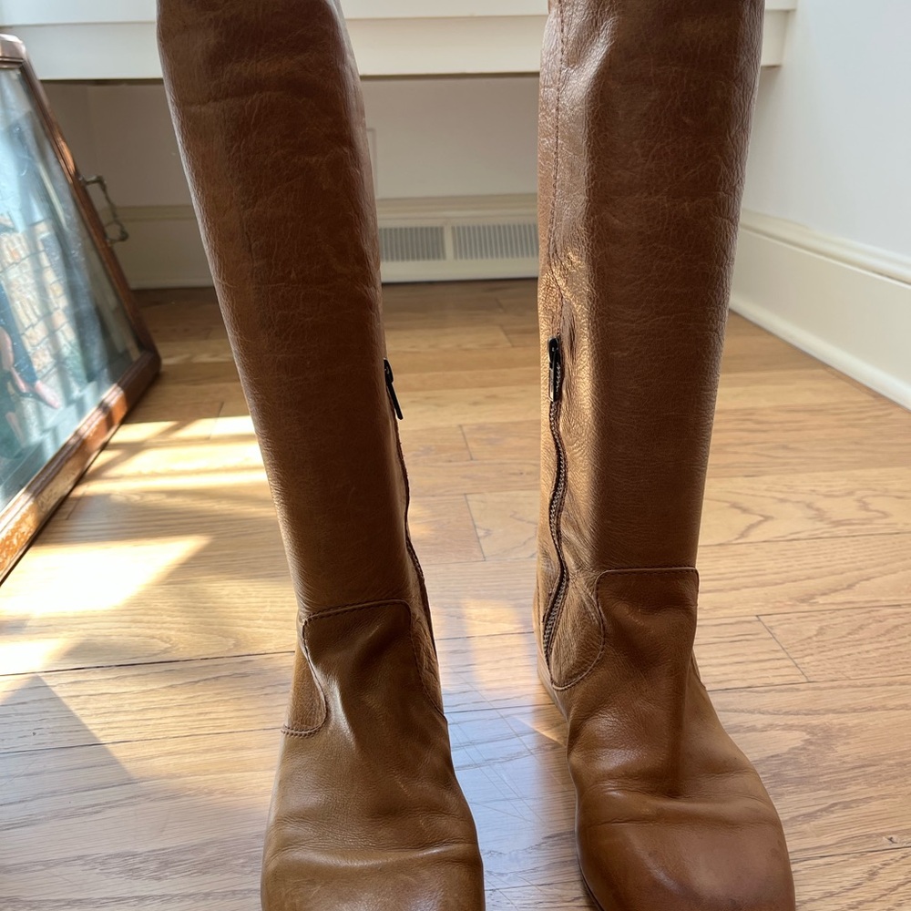 Frye Tan Leather Boots